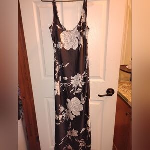 Silky Floral Maxi Dress NWOT